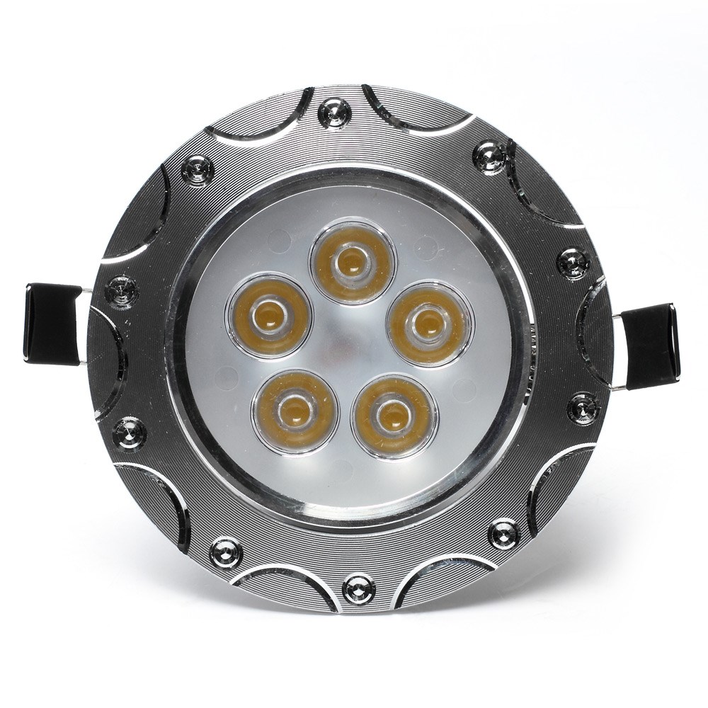 

5W 600lumens 5-светодиодный Резной Полукрупковой Паттерн Потолочной Лампы Утопленный Нижний Свет AC 85-265V - Теплый Белый