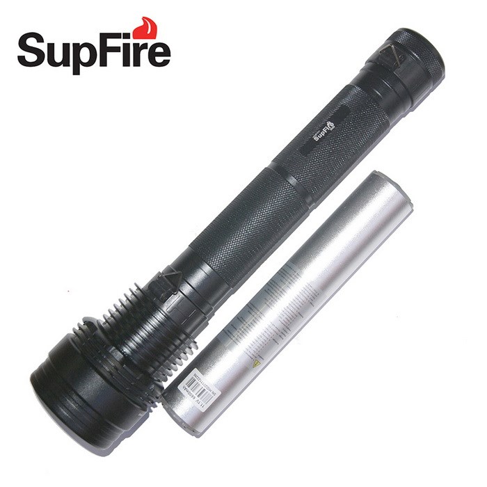 

SUPFIRE HID 28W/35W Dual Power 3500LM Super Brightness Flashlight Torch - Black