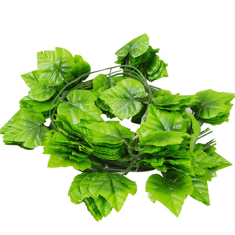 

24Pcs Vivid Artificial Plants Evergreen Grapes Leaves Home Decor