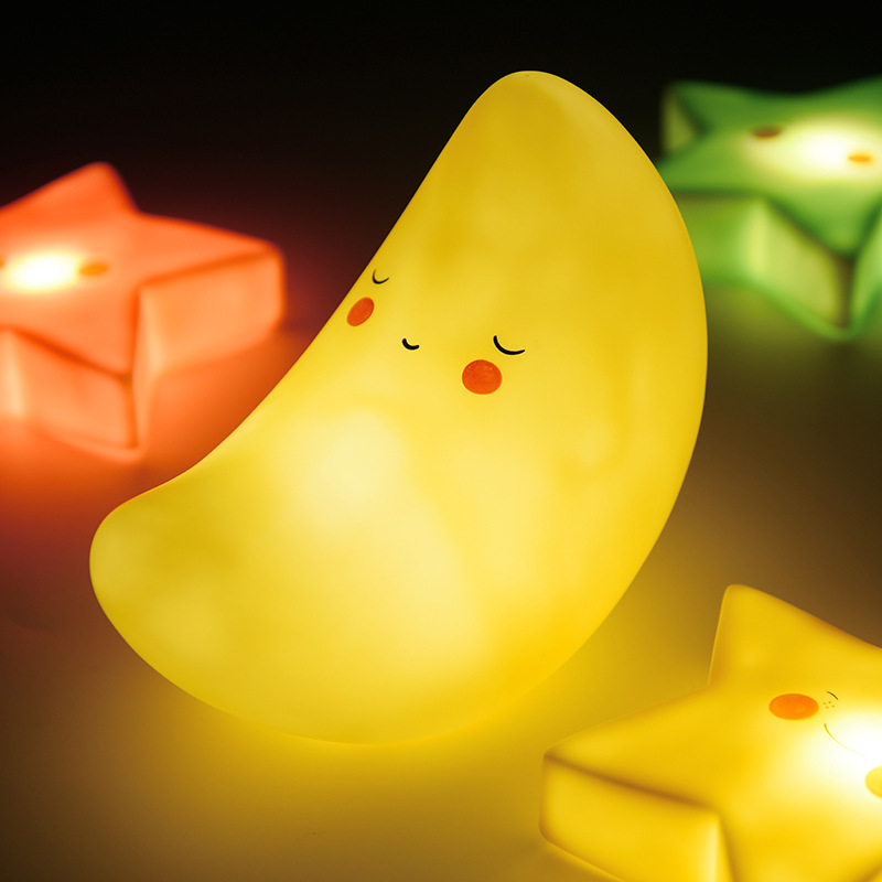 

Lovely Moon Shape LED Night Light Warm Ambience Light for Bedroom Nursery etc.