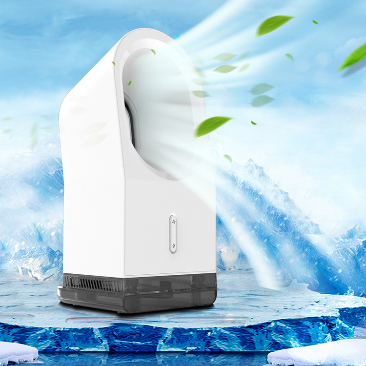 

Mini Leafless Spray Fan Home Outdoor Office Portable Humidifying Cooling Fan