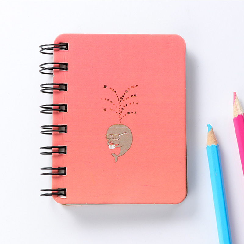 

Pocket Size Cartoon Patterned Loose-leaf Journal Notebook - Dolphin