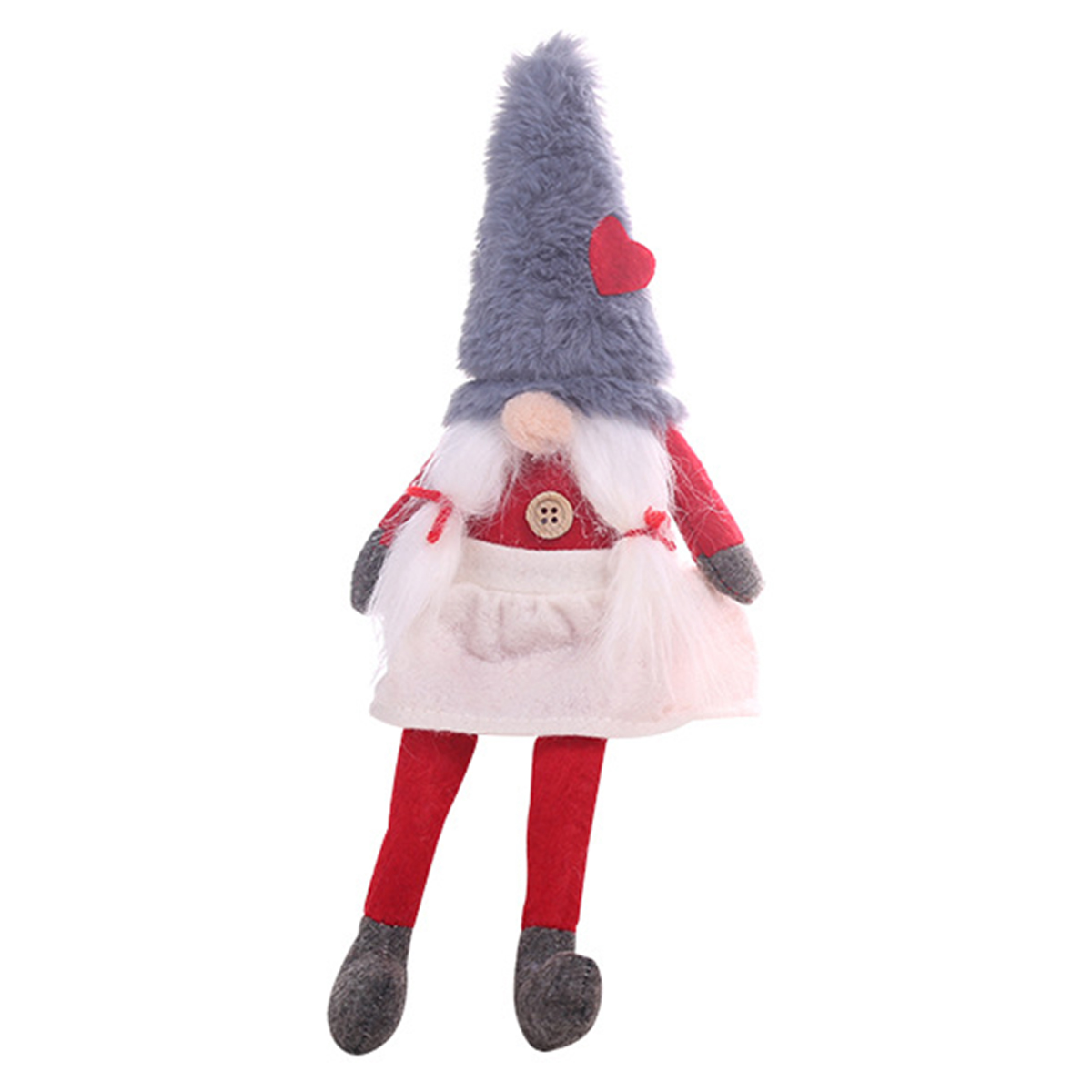 

Christmas Faceless Doll Decor Pendant Christmas Tree Hanging Ornament - Grey Hat Old Man