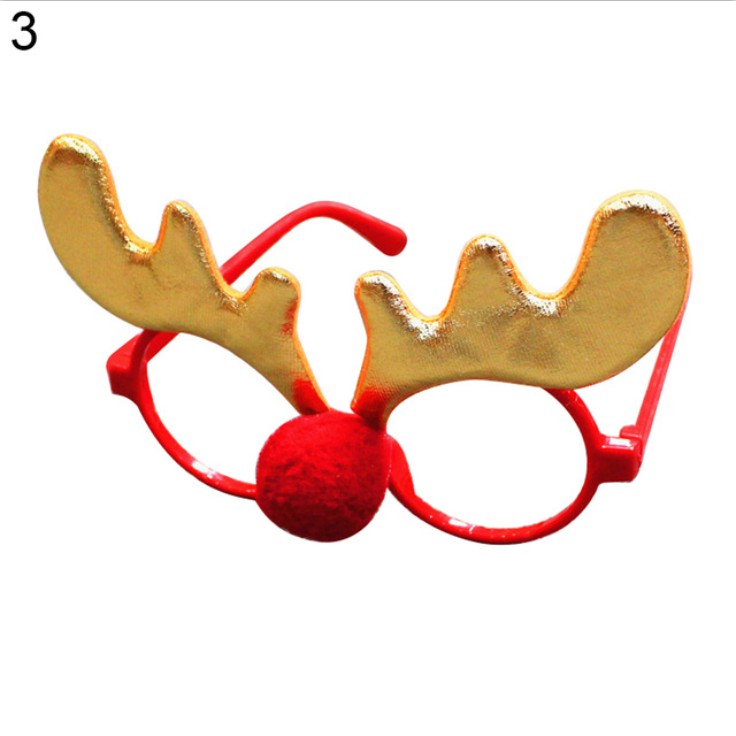 

Christmas Glasses Frame Cute Kids Adult Ornaments Decor Evening Party - Antlers