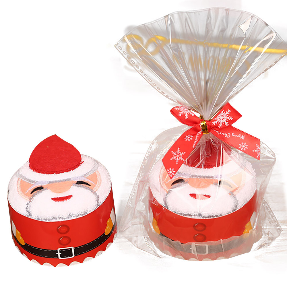 

30x30cm Christmas Gift Towel Christmas Tree Santa Claus Snowman Baby Gift - Santa Claus