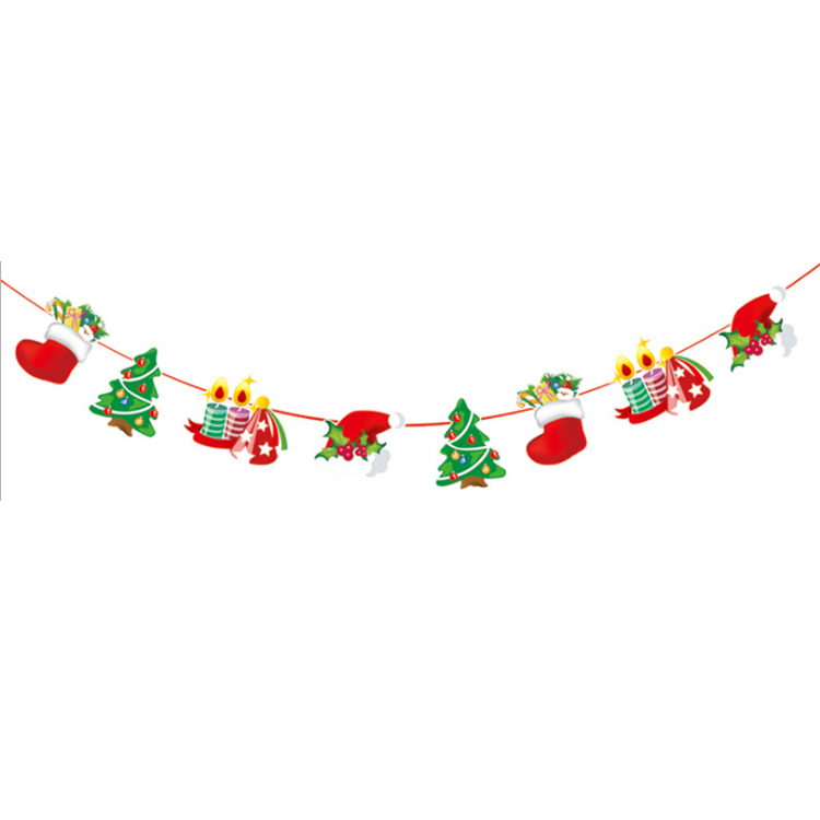 

Счастливого Рождества Баннер Деревенский Chirstmas Декор Настенные Украшения Для Дома Для Домашнего Отеля Офис Торговый Центр - Стиль А.