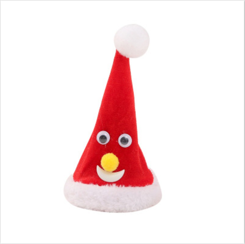 

Christmas Hat Shaking Christmas Tree Glowing Decoration Party Supplies - Hat/With Bell