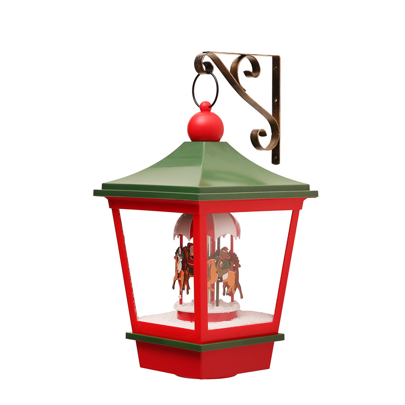 

Christmas Decoration Ornaments Lamp Music Hanging Light Set Props - Green/US Plug
