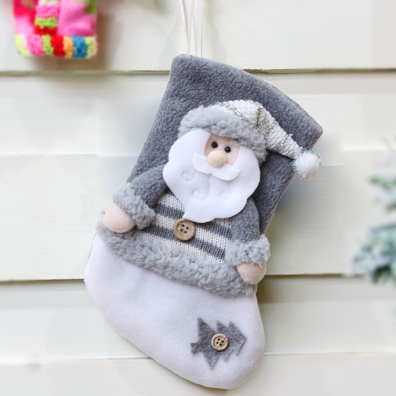 

Christmas Decoration Heavy Velvet Stockings Gift Bag - Santa Claus