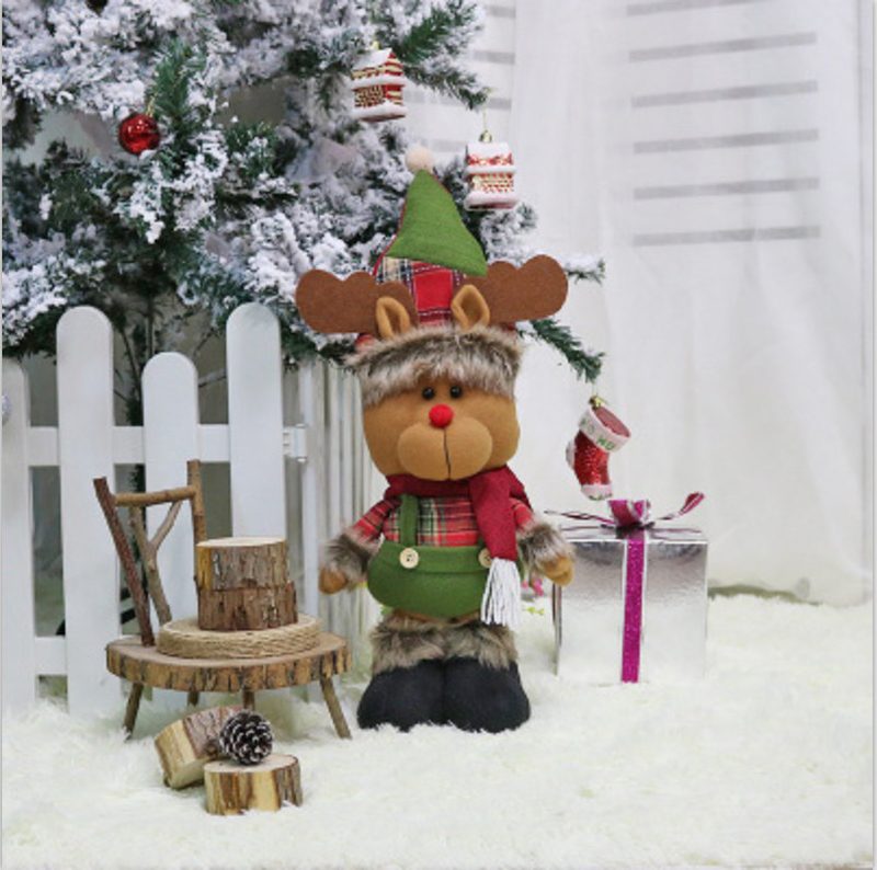 

Christmas Telescopic Doll Toy Standing Doll Festival Home Decoration - Elk