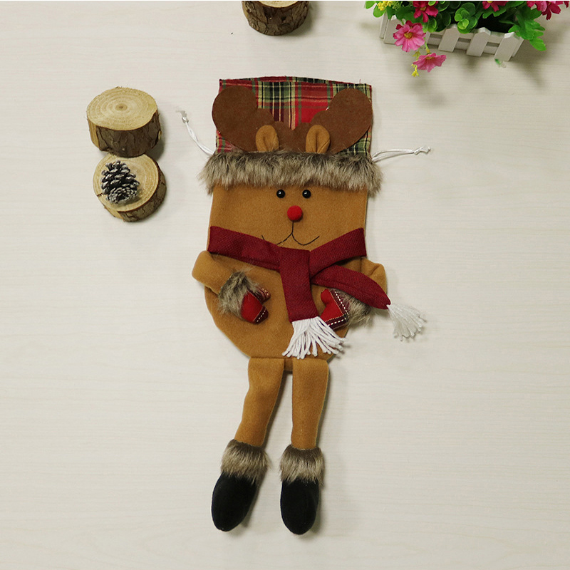 

Christmas Candy Bag Christmas Drawstring Gift Bag Home Decoration - Elk