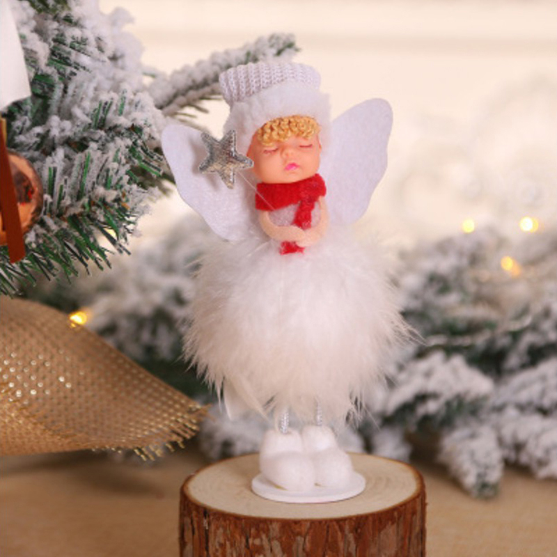 

Рождественские Украшения Плюшевой Кукла Игрушка Игрушка Xmas Кулон Орнамент - Белый / Стоящий Стиль