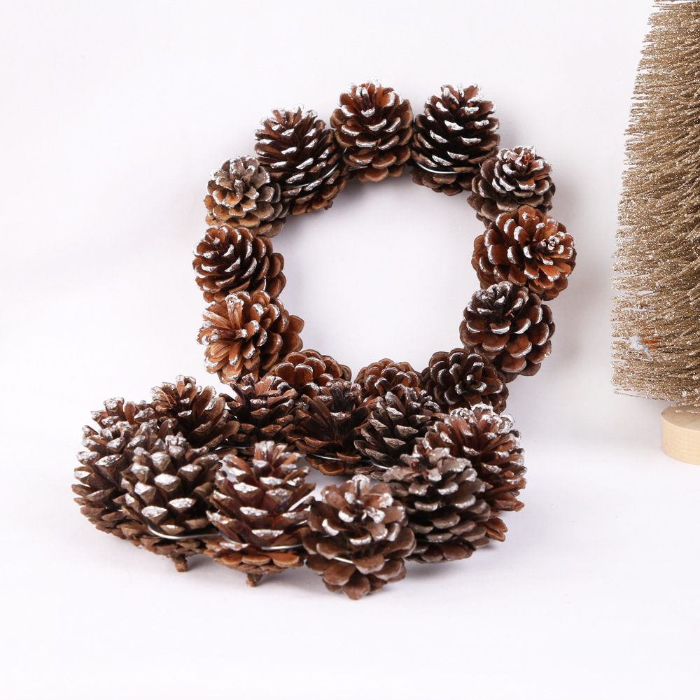 

Christams Pinecone Wreath Pendant Home Ornament