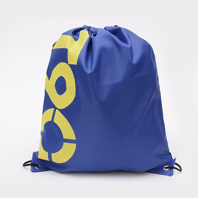 

Pattern Print Unisex Oxford Cloth Outdoors Travel Shoulder Bags Drawstring Backpack Toys Storage Bag - Number / Blue