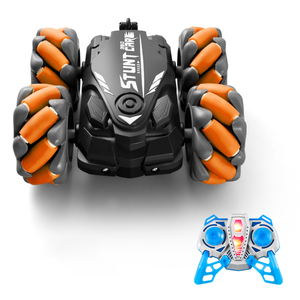 

CV-D500 RC Car 2,4 g Offroad Rc-fahrzeug Doppelseitig Fahren 360-grad-rotary-drift-stunt Rc-lkw Mit Lichter Musik - Orange