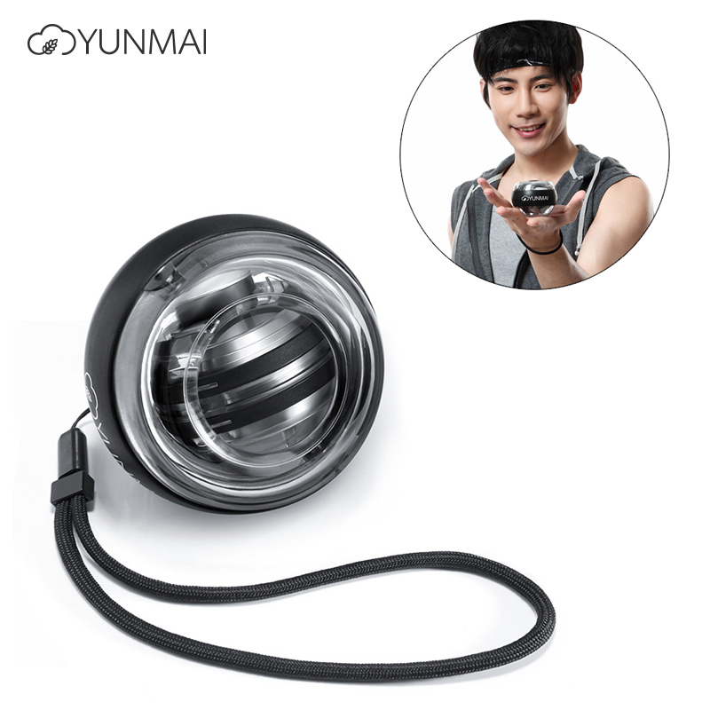 

XIAOMI YOUPIN Yunmai Gyroball Wrist Trainer Ball Exercise Tool [Power Supply Itself] with Safety Strap - Black