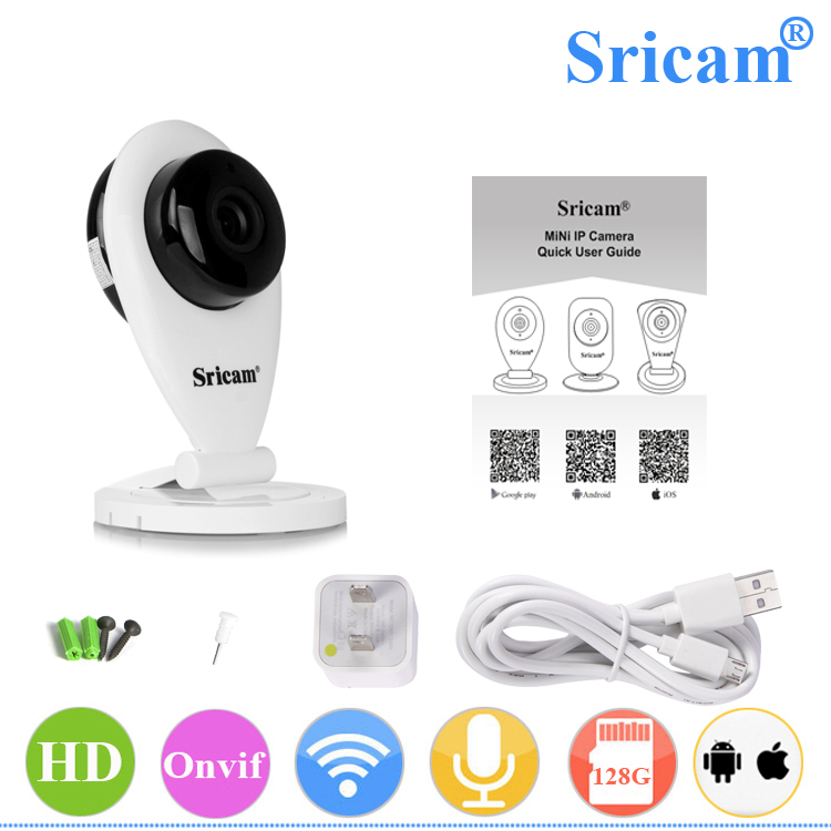 

SRICAM SP009 720P Беспроводной Wifi IP-камера Детский Монитор Домашняя Камера Безопасности - ЕС