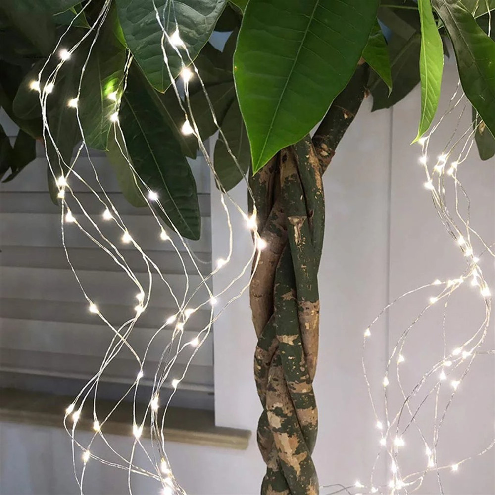 

200-LED Star Tree Rattan Lamp Christmas Decor Garden Branch Light String - White/EU Plug