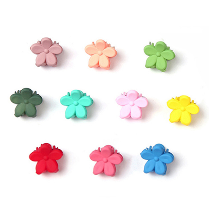 

Rtfk 10pcs/set Kleine Haarklauen Klammern Bunte Blumform Süße Süße Haarstifte Accessoires Für Kids Mädchen Mädchen - 3#