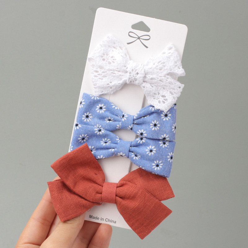 

CN 4pcs/set Baby Girls Hair Bow Clips Süße Nicht-schlupf-bögen Clip Hair Barrettes Accessoires Für Säuglinge Kleinkind Kinder - Stil 8