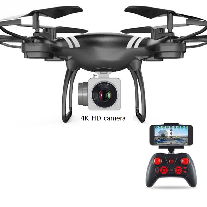 

KY101 RC Helicopter Drone Remote Control Aircraft HD Camera Quadcopter - Caméra HD Noire / 4k - Caméra Noire // 4k HD