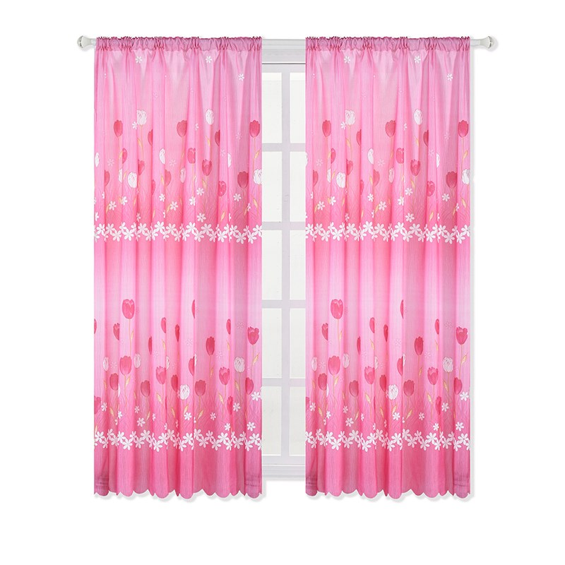 

Tulip Printed Curtain Window Drape Home Decor Window Shade 100x200cm