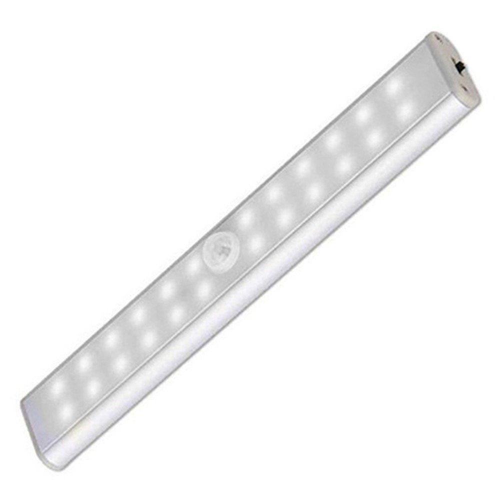 

24-LED USB Rechargeable Motion Sensor Closet Light Wireless Under Cabinet Lamp Counter Light - Cold White Light