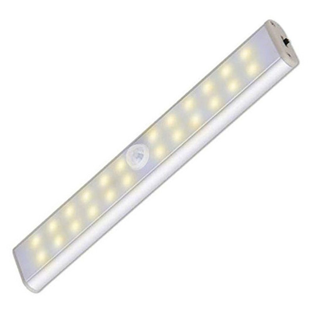 

24-LED USB Rechargeable Motion Sensor Closet Light Wireless Under Cabinet Lamp Counter Light - Warm White Light