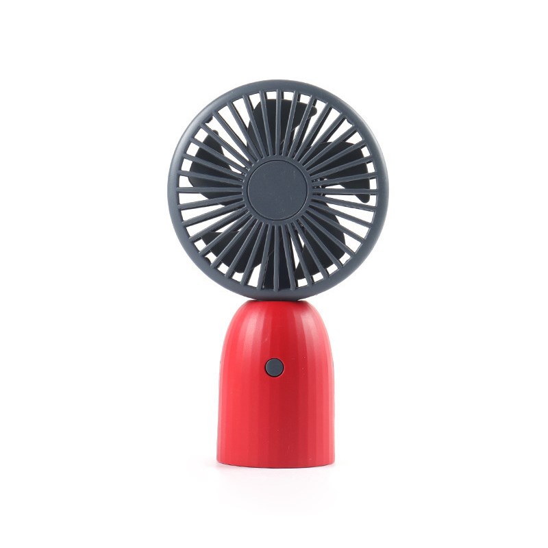 

Mini Handheld USB Fan Small Charger Silent Fan Desktop Fan Air Cooler - Red