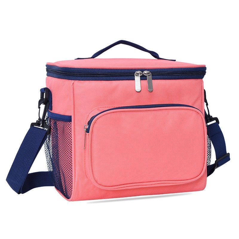 

Lunch Bag Insulated Lunch Box Soft Cooler Cooling Tote for Adult Men Women - Pink