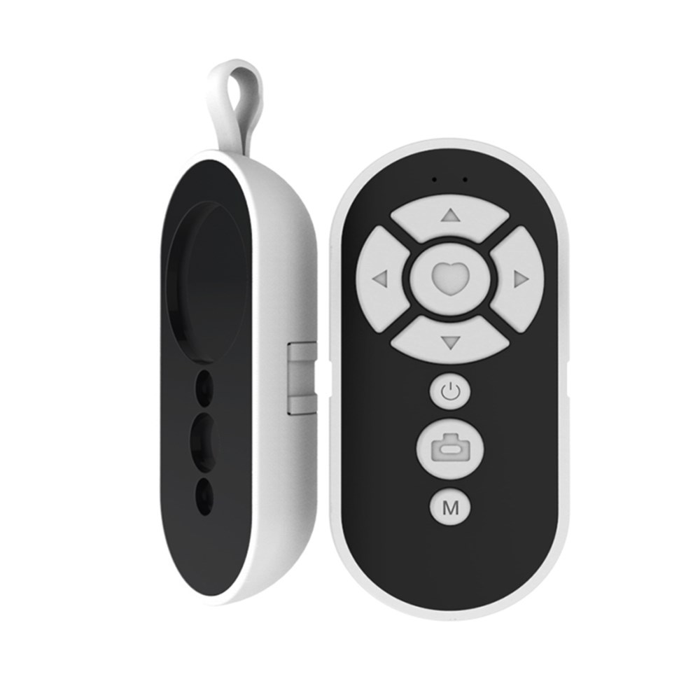 

Bluetooth Remote Camera Selfie Shutter Bluetooth Page Turner for Phones - White