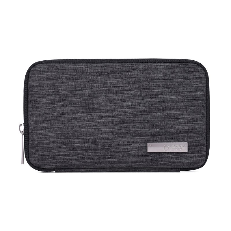 

Digital Storage Bag Power Bank Data Cable Charger Accessories Portable Bag - Black