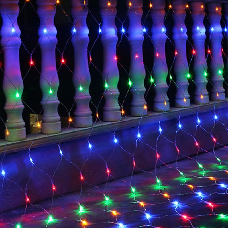 

[6m x 4m] 800-й Сетчатая Световая Струна RGB Garland Lamp Для Рождественского Новогоднего Праздничного Праздничного Праздничного Декора - Многоцветный // us Plug