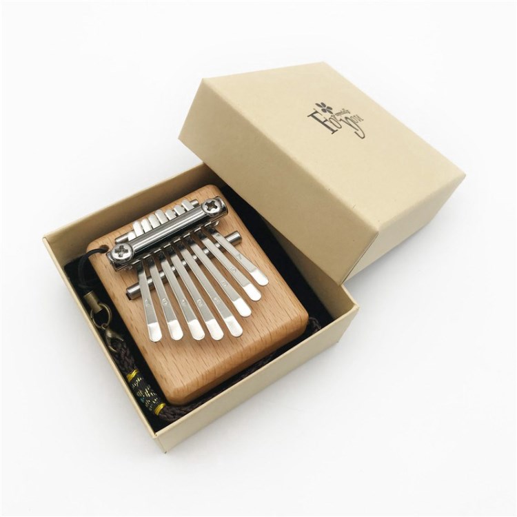 

Mini 8. - Key Kalimba Thumb Piano Finger Percussion Mit Schlüsselband