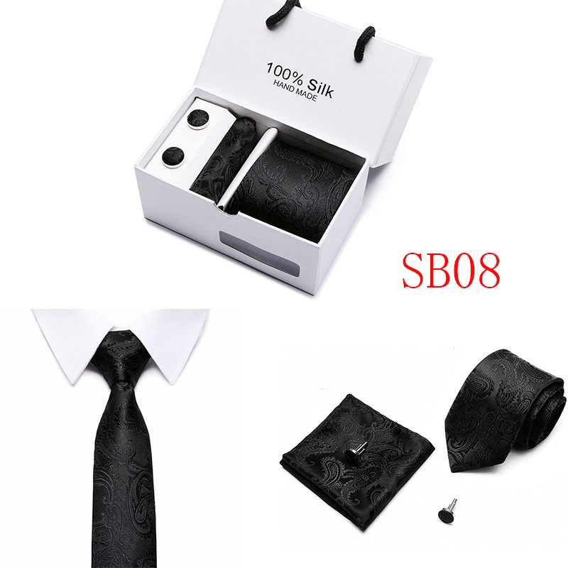 

5Pcs/Set Tie Square Scarf Skinny Business Neckties - SB08