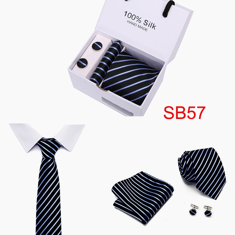 

5Pcs/Set Tie Square Scarf Skinny Business Neckties - SB57