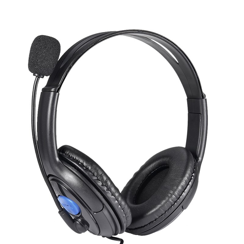 

Usb-computer-headset Mit Rauschkristsmikrofon Mit Inline-steuerungs-call-center-headset-schwarz - Blau