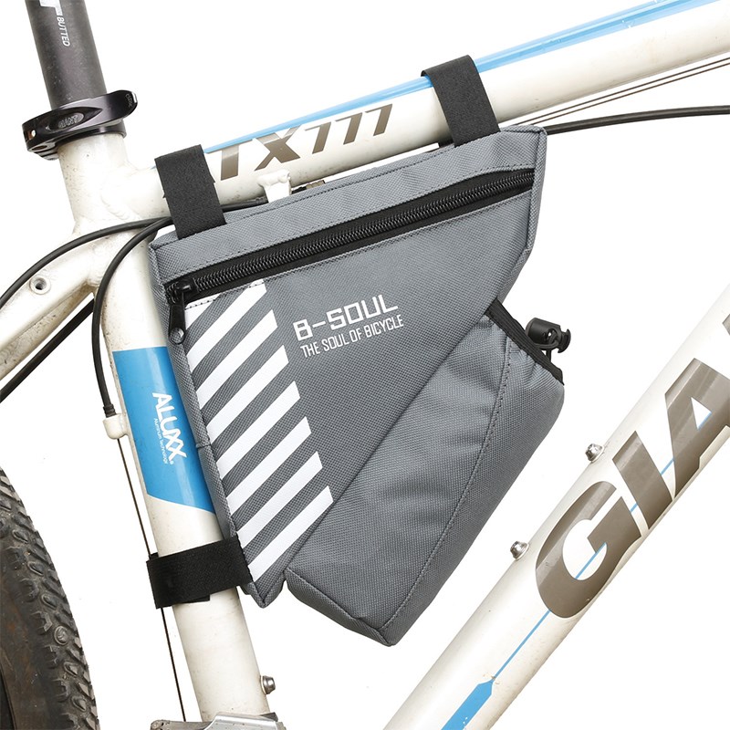 

Fahrrad Dreieck Rahmentasche Radfahren Zubehör Packung Fahrrad Aufbewahrungstasche Wasser Flaschentasche - Grau