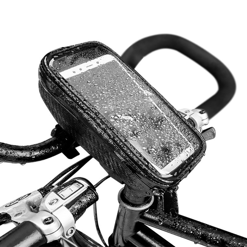

Afishtour Cycling Bike Bag Wasserdichtes Fahrrad Telefonhalter Pannier-beutel Für 6-zoll-smartphones - Schwarz