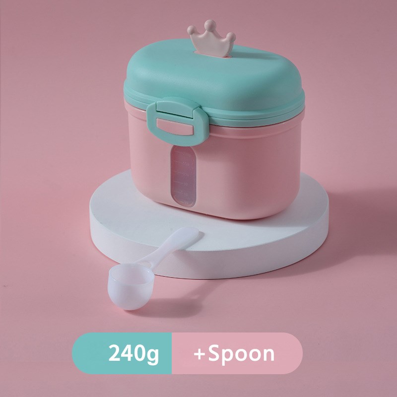 

Tragbare Baby-Formel-Dispenser-Milchpulver-Aufbewahrungsbox - Rosa / S.