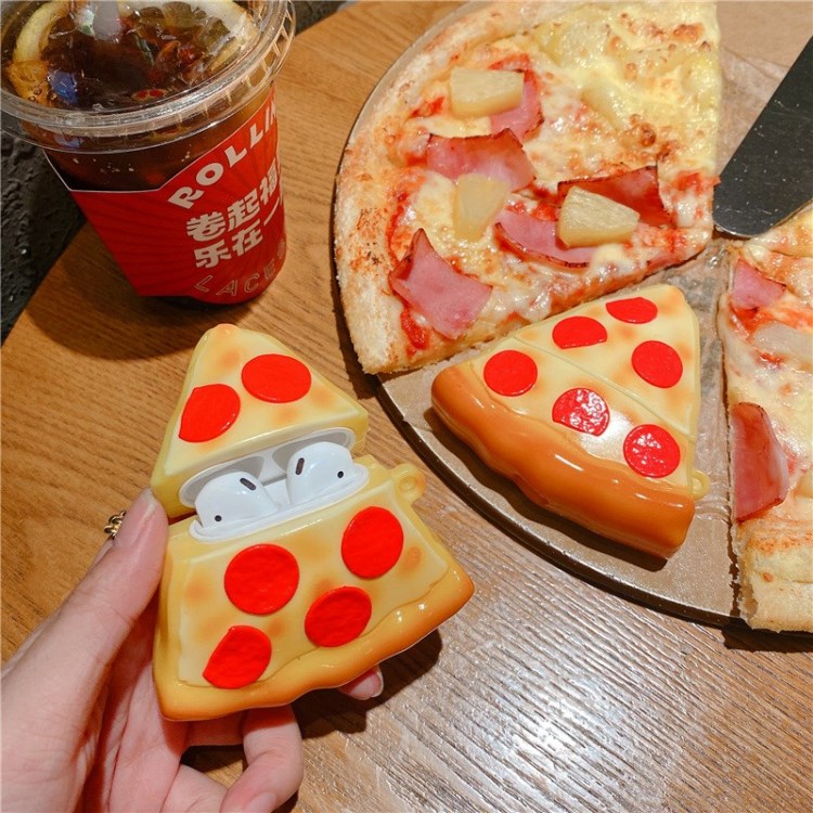 

Для AirPods 1/2 Pro Case Protector Pizza Silicone Bluetooth Наследственная Крышка - Для Абоходов 1/2., Apple AirPods with Charging Case (2019)