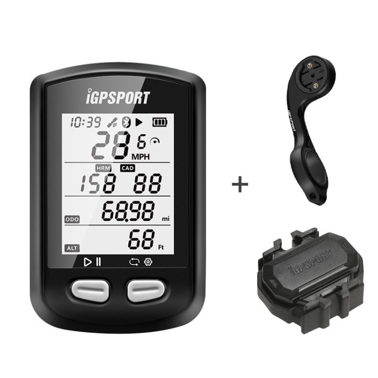 

IGPSPORT IGS10S Radfahren Computer Wasserdichte GPS-drahtlose Tacho-Fahrradcomputer - Computer + Halterung + Sensor