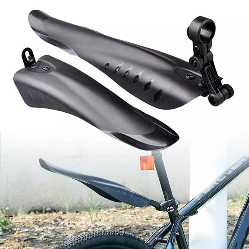 

2 Stücke Fahrrad Kotflügel Fender Vorderer Hinterrad Schutzblech Bike Zubehör - Schwarz
