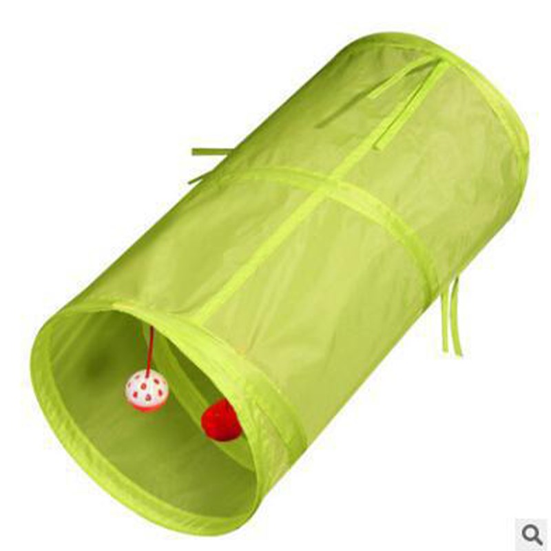 

Pet Cat Tunnel Tube Katzenspielzeug Zusammenklappbar Katzenspiel Zelt Katzenhaus Bett - Grün