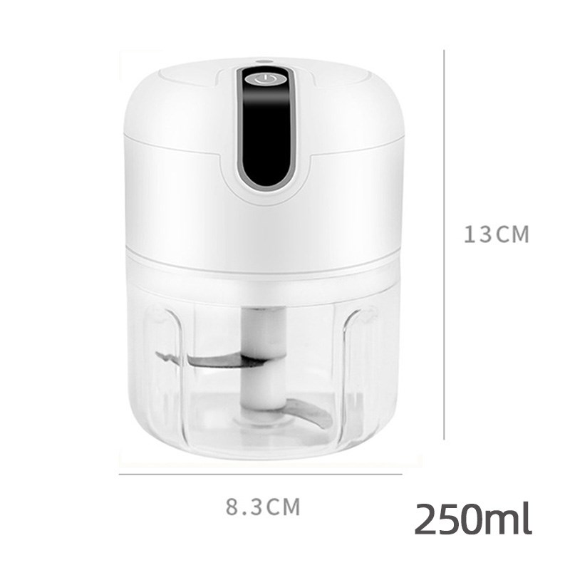 

Mini USB Electric Chilic Masher Macher Chili Chili Mincer Кухонные Инструменты - Белый / 3-лезвие 250 Мл