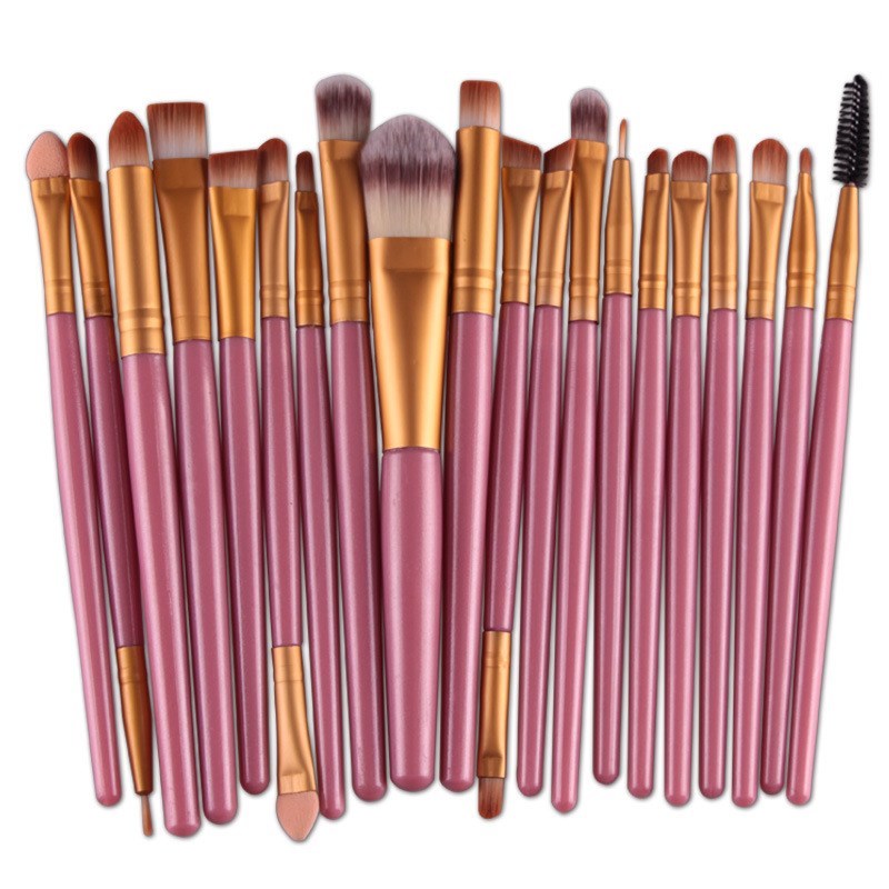 

20Pcs Makeup Brush Set Makeup Tool Cosmetic Brush - Pink