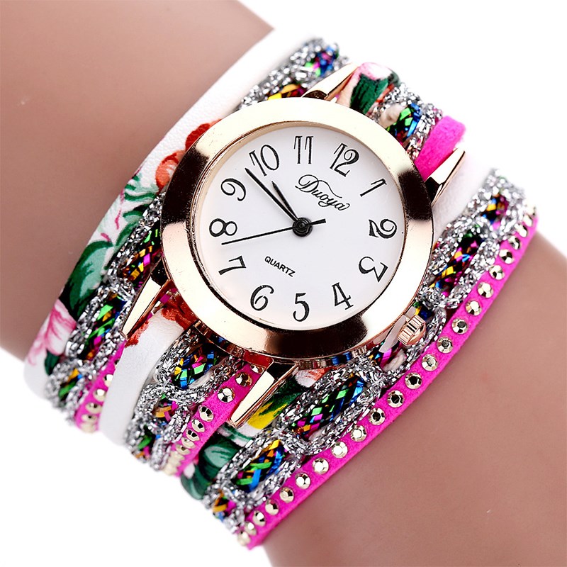 

Fancy Wrist Watch Circle Women's Watch - Rose