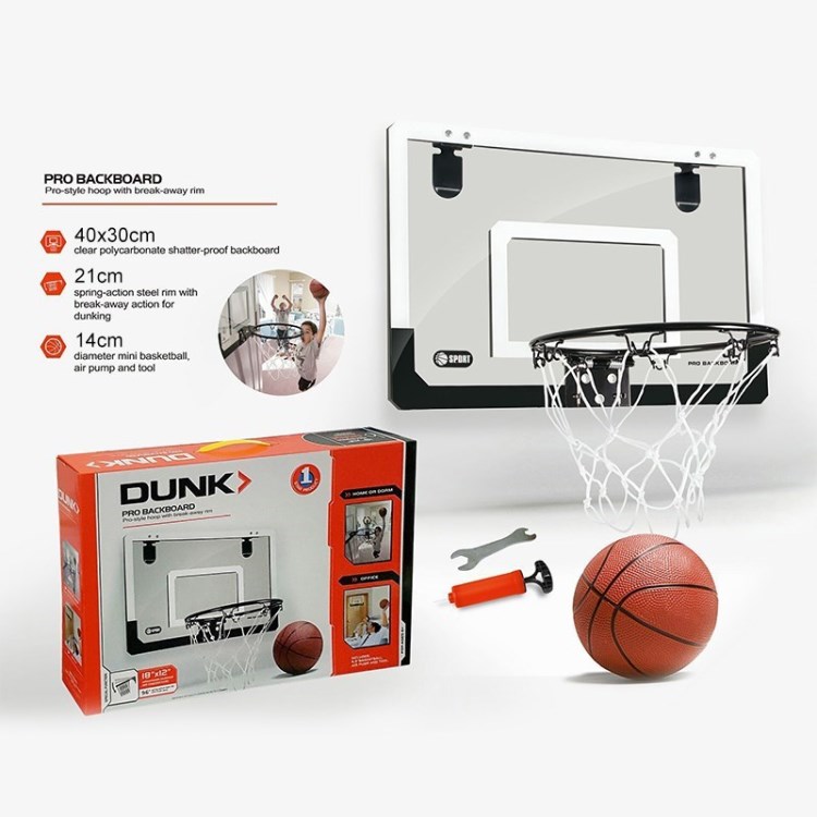 

Basketball -hoop -ring Und Backboard -set -wand -montiertes Sportspielzeug - Rot