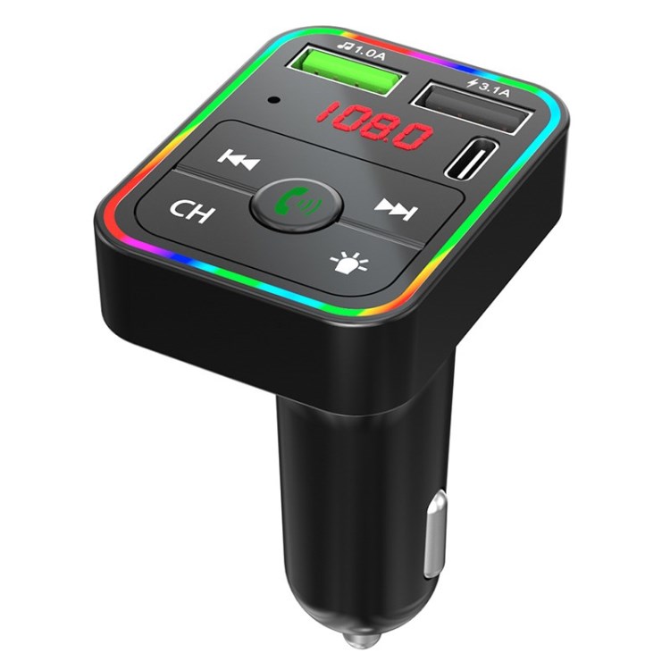 

12V/24V Bluetooth 5.0 Auto Mp3-player FM Senderempfänger Led-hintergrundbeleuchtung 3.1A Dual-usb-telefonladegerät