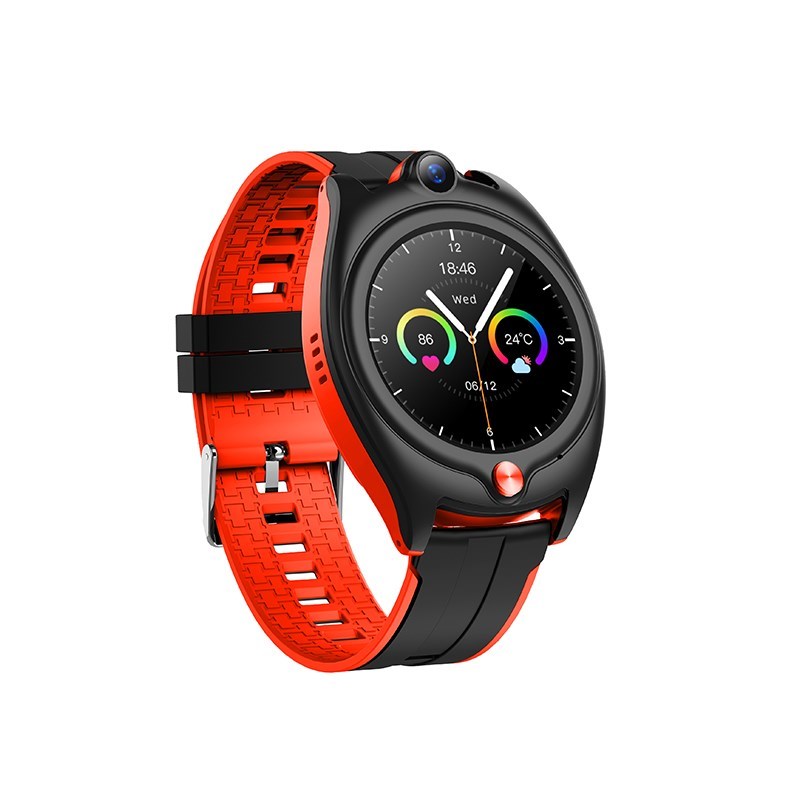 

4G Children Phone Watch Anti-Lost Kids Smart Watch Waterproof Video Chat Messages GPS Location Camera - Red/EU/US Version